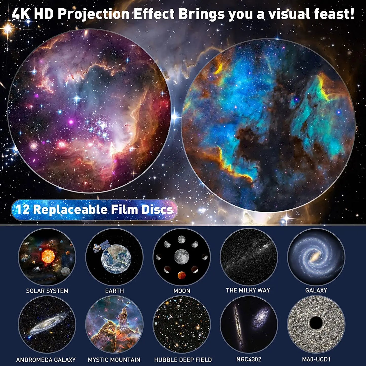 Galaxy Projector, Realistic Starry Sky Night Light