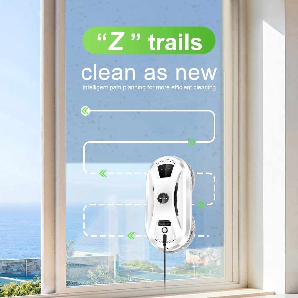 Robot vacuum cleaner window